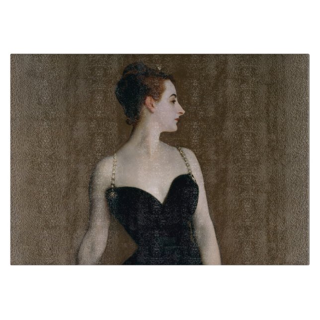 John Singer Sargent Madame X Classic Portrait Schneidebrett (Vorderseite)