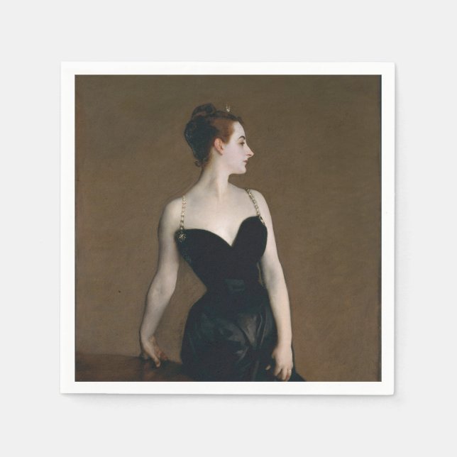 John Singer Sargent Madame X Classic Portrait Serviette (Vorderseite)