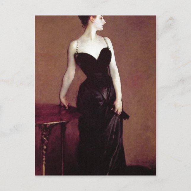 John Singer Sargent Madame X (Frau Pierre Gautre Postkarte (Vorderseite)