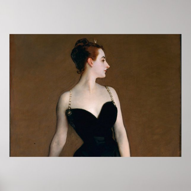 John Singer Sargent Madame X Kunstdruckgemälde Poster (Vorne)