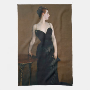 John Singer Sargent Madame X-Porträt Moody Geschirrtuch