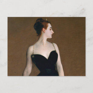 John Singer Sargent Madame X Porträt Moody Postkarte