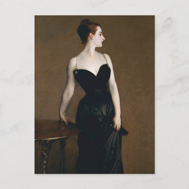 John Singer Sargent Madame X Postcard Postkarte (Vorderseite)