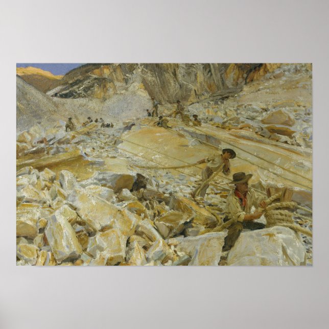 John Singer Sargent - Marmor abbauen Poster (Vorne)