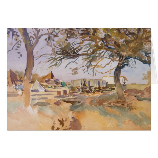 John Singer Sargent - Militärlager (Vorderseite (Horizontal))