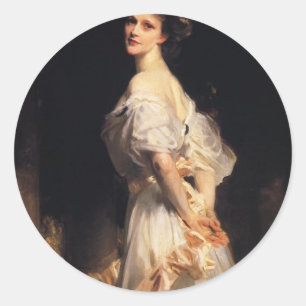 John Singer Sargent - Nancy Astor Runder Aufkleber