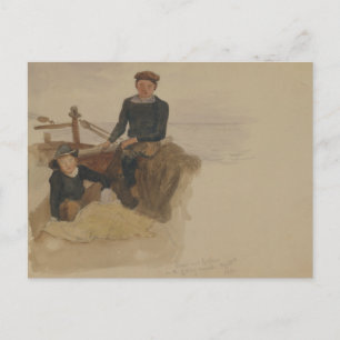 John Singer Sargent - Oscar und Bobino auf dem Fis Postkarte
