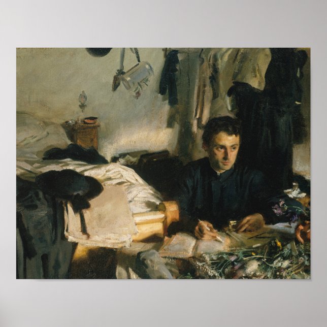 John Singer Sargent - Padre Sebastiano Poster (Vorne)