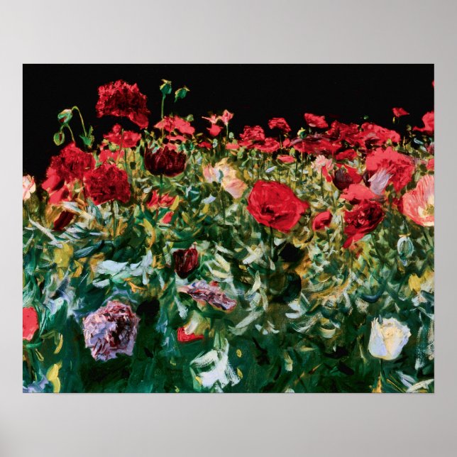 John Singer Sargent Poppies Fine Art Poster (Vorne)