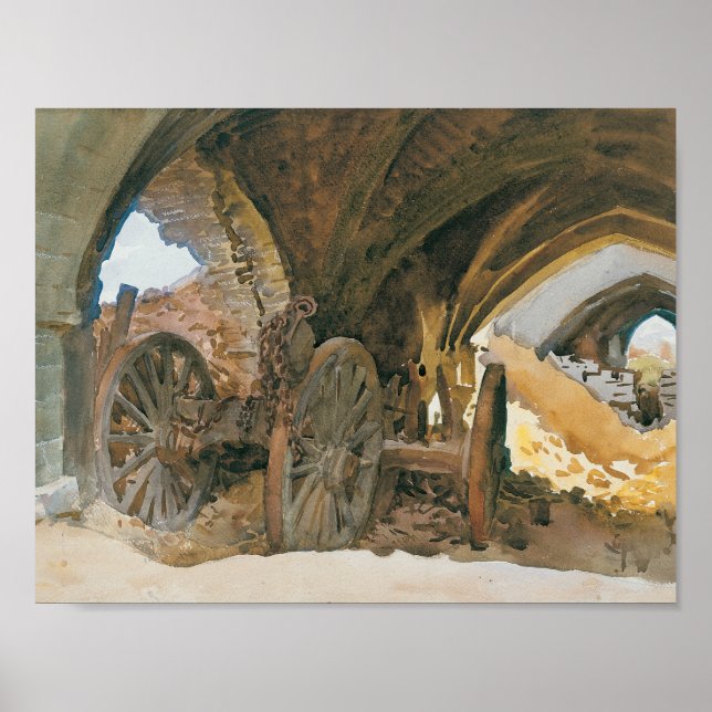 John Singer Sargent - Räder im Vault Poster (Vorne)