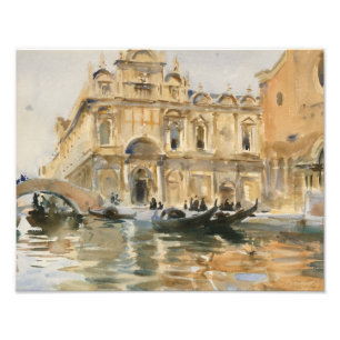 John Singer Sargent - Rio dei Mendicanti, Venedig Fotodruck