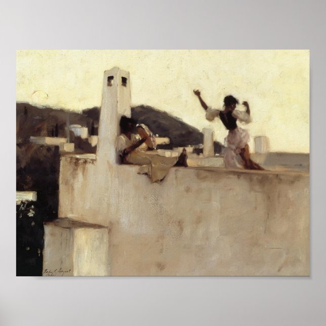 John Singer Sargent- Rosina, Capri Poster (Vorne)