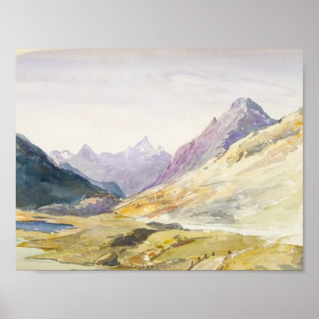 John Singer Sargent - Schweiz 1869 Sketchbook Poster (Vorne)