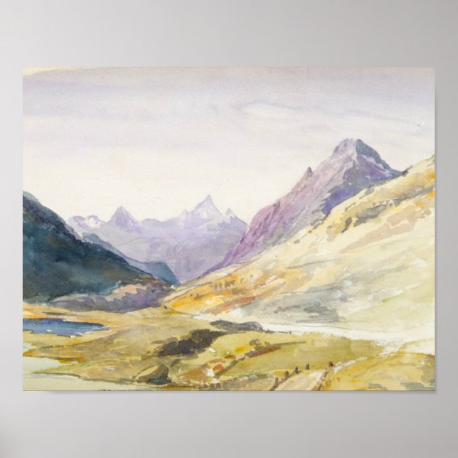 John Singer Sargent - Schweiz 1869 Sketchbook Poster (Vorne)