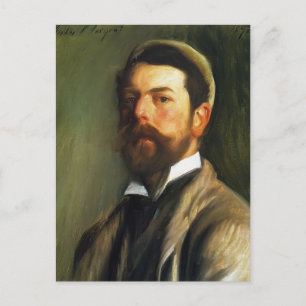 John Singer Sargent - Selbstportrait Postkarte