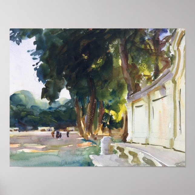 John Singer Sargent - Spanish Midday, Aranjuez Poster (Vorne)