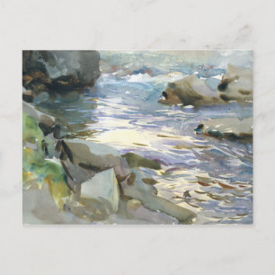 John Singer Sargent - Stream and Rocks Postkarte