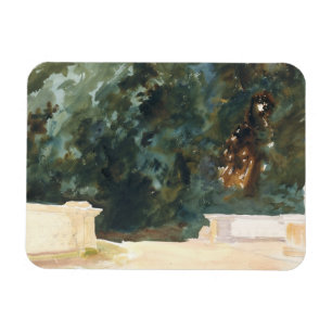 John Singer Sargent - Terrasse und Garten Magnet