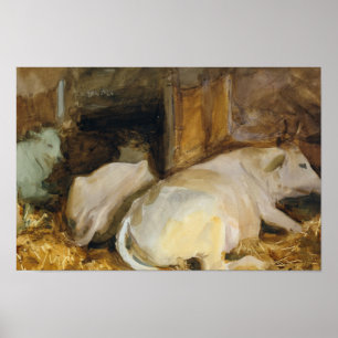 John Singer Sargent - Three Oxen Poster