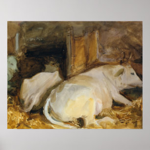 John Singer Sargent - Three Oxen Poster