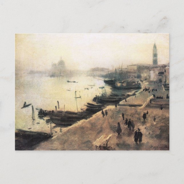 John Singer Sargent - Venedig bei schlechtem Wette Postkarte (Vorderseite)