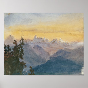 John Singer Sargent - View from Mount Pilatus Poster
