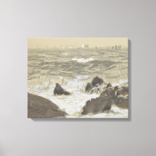 John Singer Sargent - Waves Breaking on Rocks Leinwanddruck