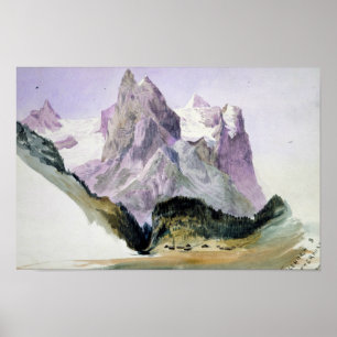 John Singer Sargent - Wellhorn und Wetterhorn aus Poster