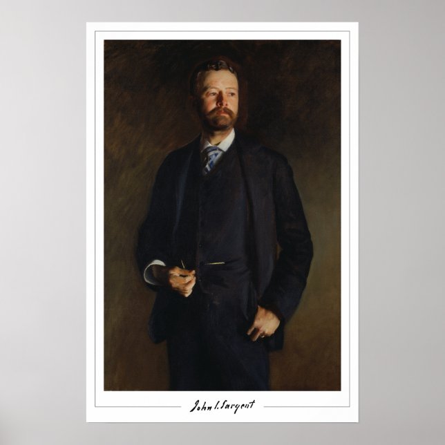 John Singer Sargent Zedign Art Poster #18 (Vorne)