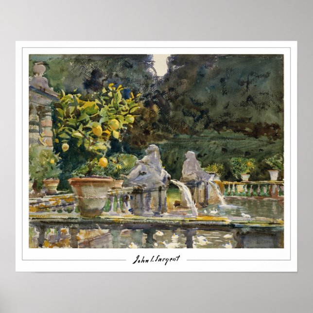 John Singer Sargent Zedign Art Poster #20 (Vorne)