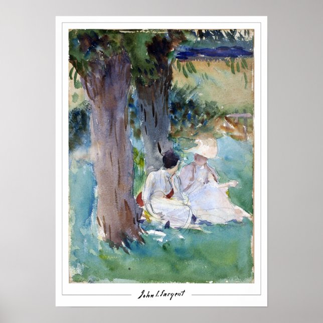 John Singer Sargent Zedign Art Poster #321-2 (Vorne)