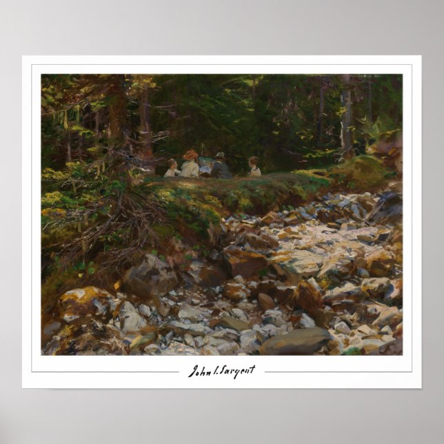 John Singer Sargent Zedign Art Poster #7 (Vorne)