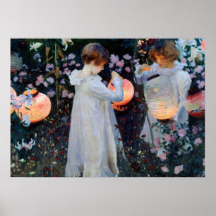 John Singer Sargents Carnation, Lily, Lily, Rose Poster