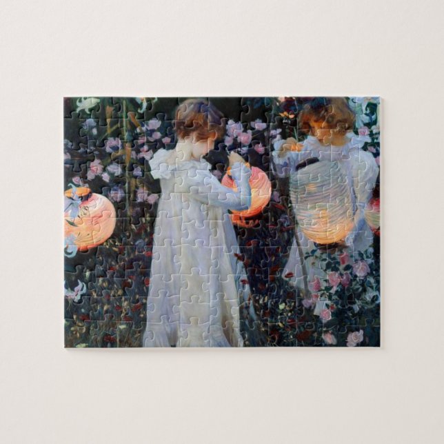 John Singer Sargent's Carnation, Lily, Lily, Rose Puzzle (Horizontal)