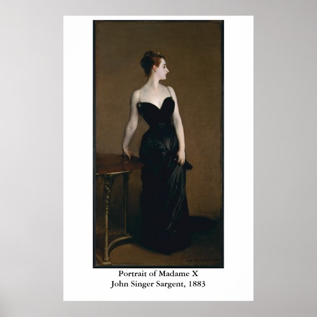 John Singer Sargent's Portrait of Madame X Poster (Vorne)
