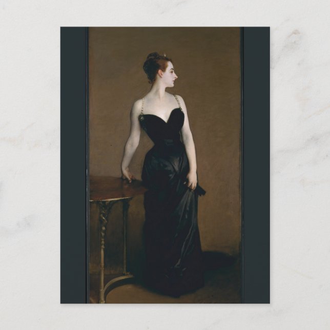 John Singer Sargent's Portrait of Madame X Postkarte (Vorderseite)