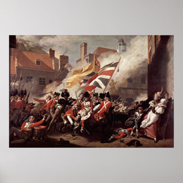 John Singleton Copley Battle of Jersey Poster (Vorne)