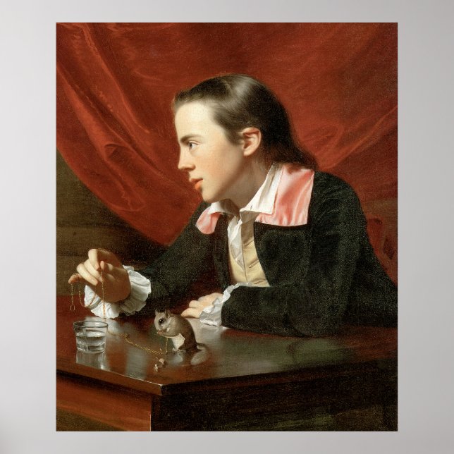 John Singleton Copley Boy mit Eichhörnchen Poster (Vorne)