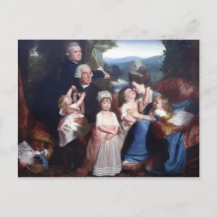 John Singleton Copley - Portrait von Familie Cople Postkarte