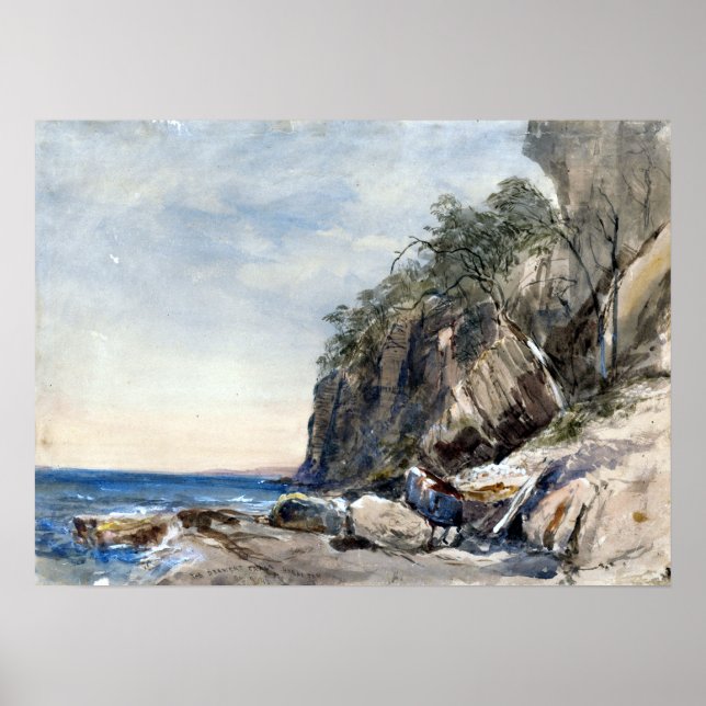 John Skinner Prout The Derwent Crags, Hobarton Poster (Vorne)