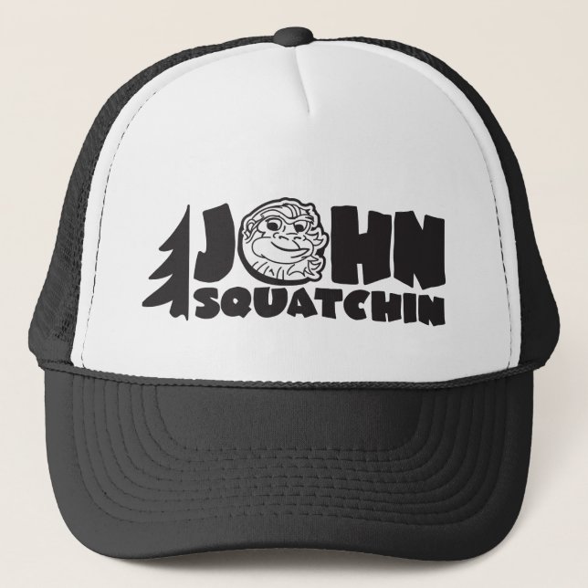 John squatchin Fernlastfahrer Truckerkappe (Vorderseite)