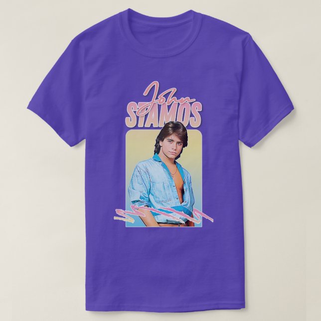 John Stamos 80er Aesthetic T-Shirt (Design vorne)