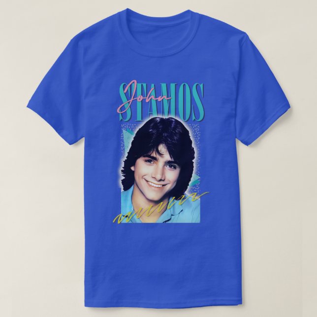 John Stamos ästhetische Retro Fan Art T-Shirt (Design vorne)