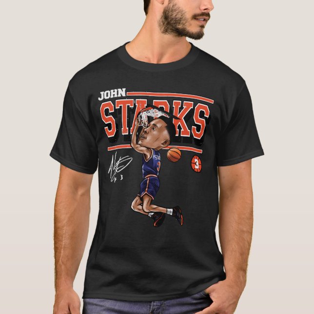 John Starks Cartoon T-Shirt (Vorderseite)