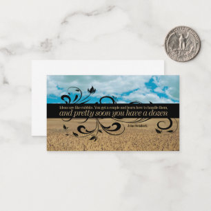 John Steinbeck Inspirational Zitat "Ideen" Mitteilungskarte