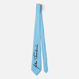 John Steinbeck Signature Necktie - Blue Krawatte