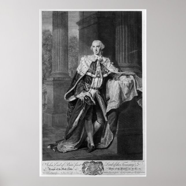 John Stuart, 3. Earl of Bute, 1763 Poster (Vorne)
