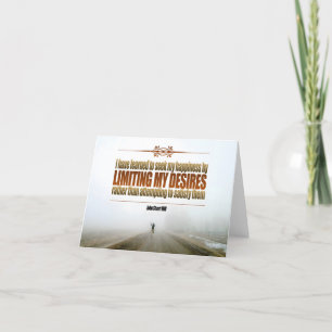 John Stuart Mill Inspiration Zitat "Glück" Dankeskarte