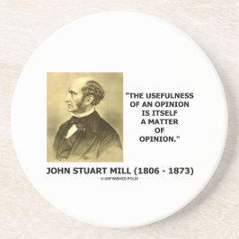 John Stuart Mill-Nützlichkeit eines Sandstein Untersetzer