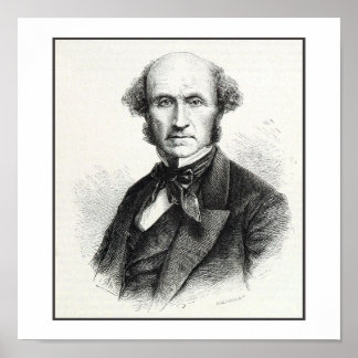 John Stuart Mill Portrait Poster